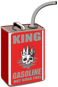 King Gasoline design by gary stady